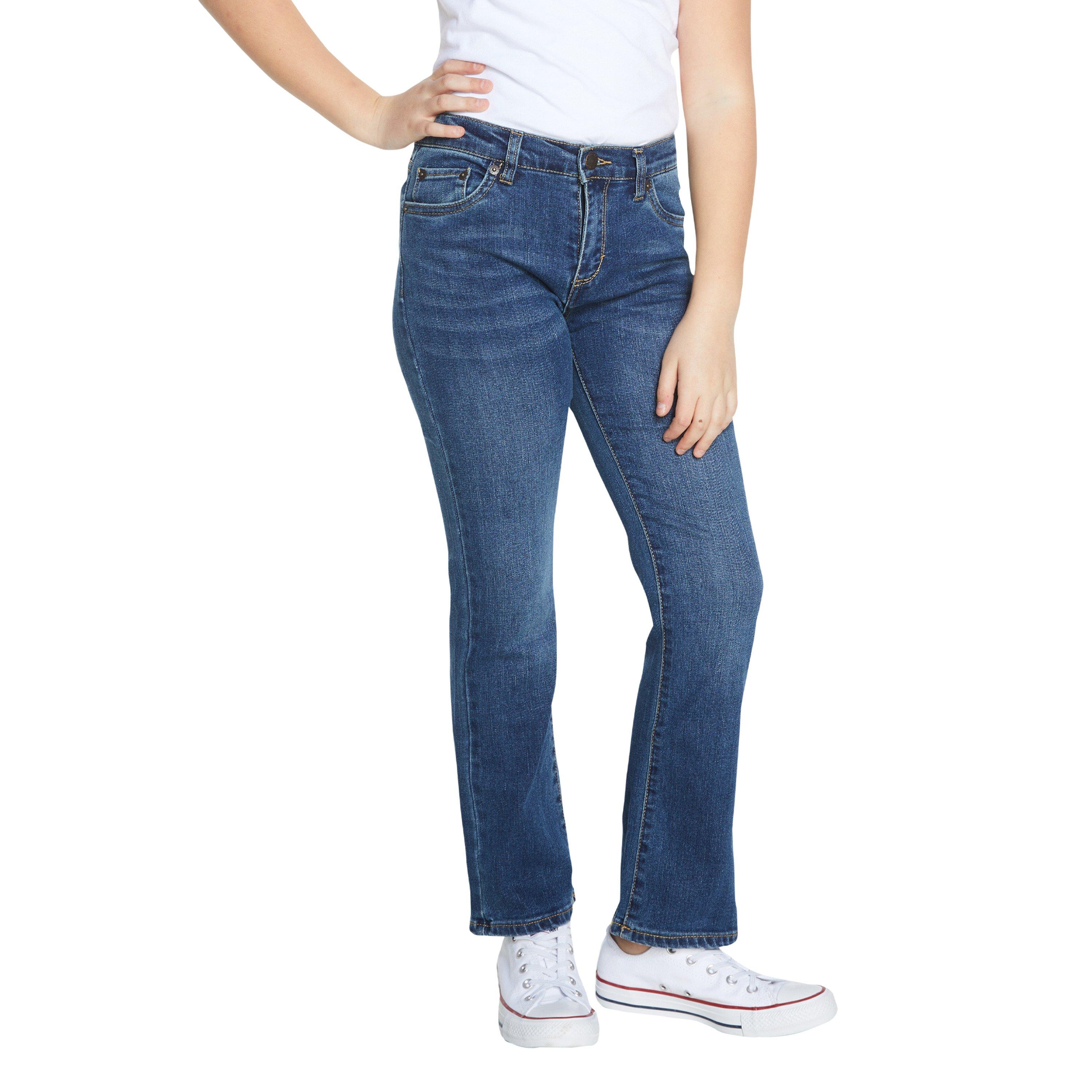 Levi's Big Girls' Classic Bootcut Dark Blue Wash Denim Jeans - DARK BLUE